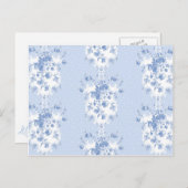 Lady Enid Postcards in Blaubeerblau Postkarte (Vorne/Hinten)