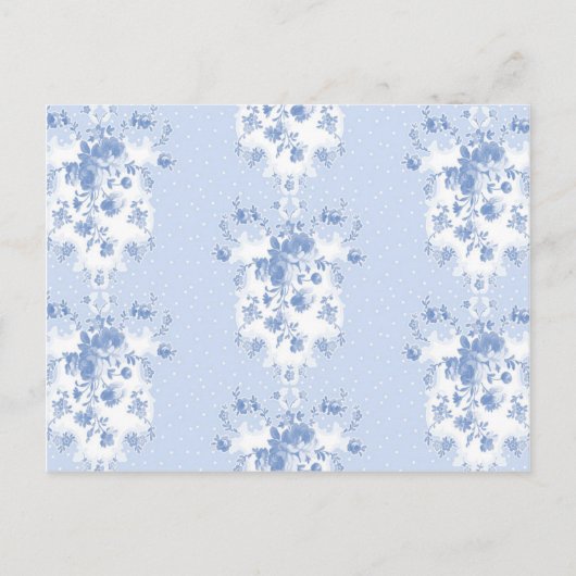 Lady Enid Postcards in Blaubeerblau Postkarte (Vorderseite)