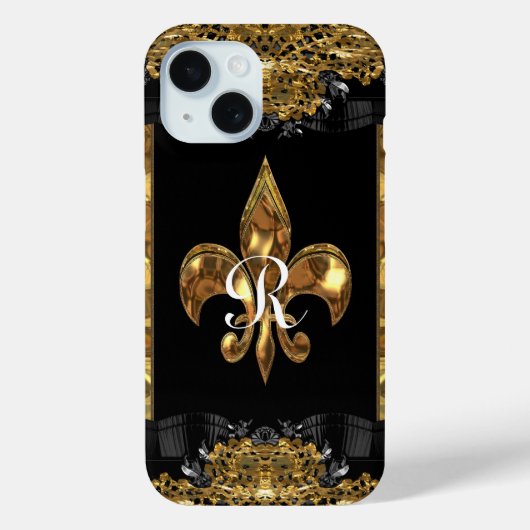 Lady Eve Fleur Monogram Case-Mate iPhone Hülle (Rückseite)