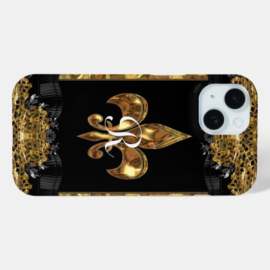 Lady Eve Fleur Monogram Case-Mate iPhone Hülle (Rückseite (Horizontal))