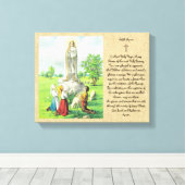 Lady Fatima Prayer Wall Art katholische Gabe Leinwanddruck (Insitu (Holzboden))