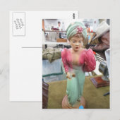 Lady Figurine Postkarte (Vorne/Hinten)