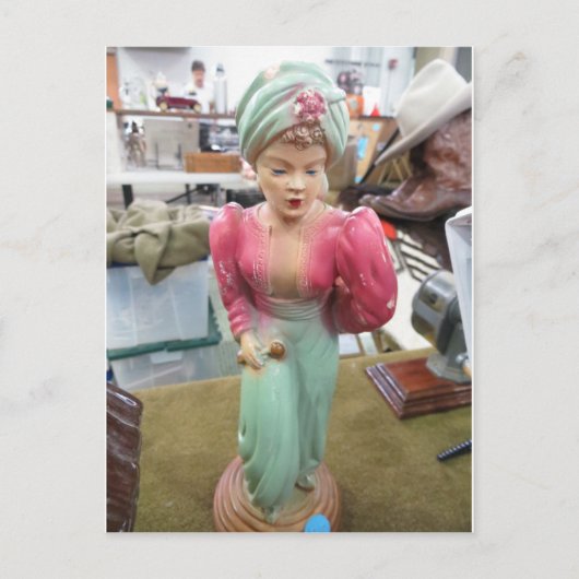 Lady Figurine Postkarte (Vorderseite)