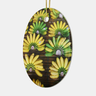 Lady Finger Bananas ~ Egg Banana (ก ล้ ว ย ข่ ไ) Keramik Ornament