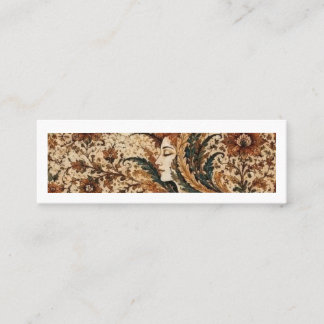 Lady Flower in the Wind | Persian Floral Fantasy A Mini Visitenkarte
