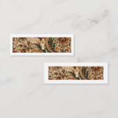 Lady Flower in the Wind | Persian Floral Fantasy A Mini Visitenkarte (Vorne/Hinten)