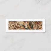 Lady Flower in the Wind | Persian Floral Fantasy A Mini Visitenkarte (Rückseite)