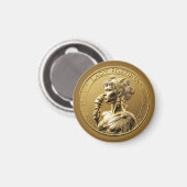 Lady Fortuna, die römische Göttin Magnet (Vorderseite/Rückseite)