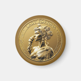 Lady Fortuna, die römische Göttin Magnet