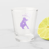 Lady Fotograf Shoot Glass Schnapsglas (Rückseite)
