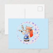 Lady Fox Postcard Postkarte (Vorne/Hinten)