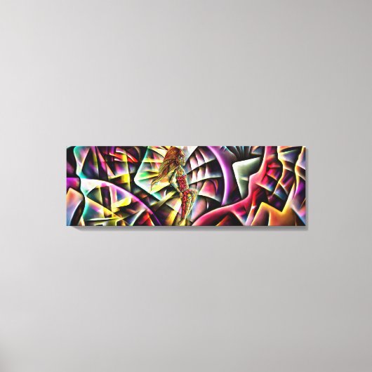 Lady Fraktal die Abstrakte Prinzessin des Fraktals Leinwanddruck