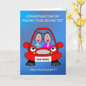 Lady Freunde bestanden Fahrprüfung Karte (Gelbe Blume)