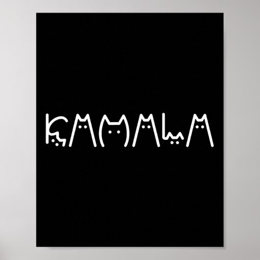 Lady Fun Childless Cat Ladys for Harris 2024 Poster (Vorne)