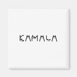 Lady für Kamala Harris 24 Kamala Katze Alphabet Bu Magnet