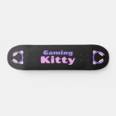 Lady Gamer - Gaming Kitty Skateboard (Horizontal)