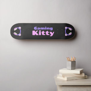 Lady Gamer - Gaming Kitty Skateboard