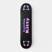 Lady Gamer - Gaming Kitty Skateboard (Vorne)