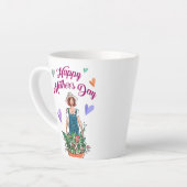 Lady Garening Blume Muttertag Milchtasse (Linke Ecke)