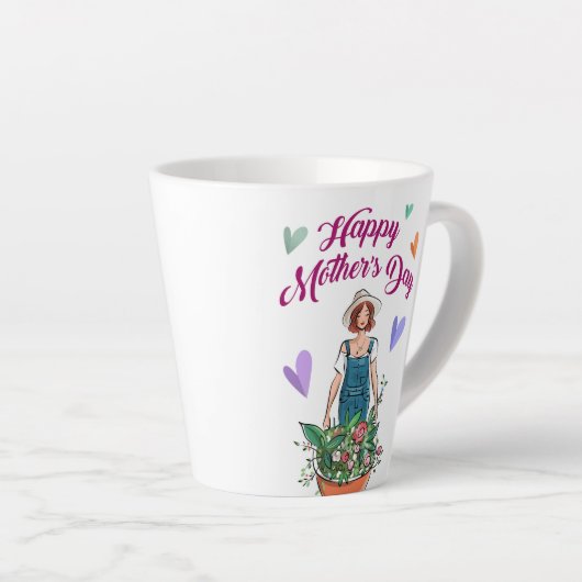 Lady Garening Blume Muttertag Milchtasse (Rechte Ecke)