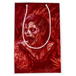 Lady Ghoul Snarling Amidst Plants Mittlere Geschenktüte