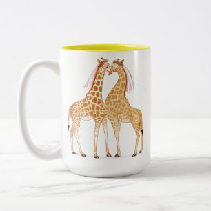 Lady Giraffe Liebe Tasse