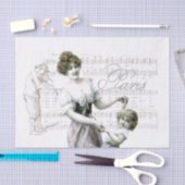 Lady Girl Decoupage Seidenpapier (Handwerk)