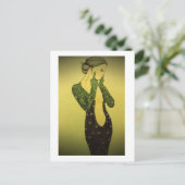 Lady Givebird Postkarte (Stehend Vorderseite)