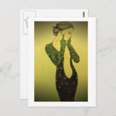 Lady Givebird Postkarte (Vorne/Hinten)