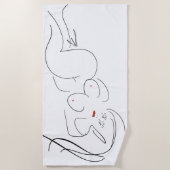 LADY GODIVA Badtuch Strandtuch (Vorderseite)