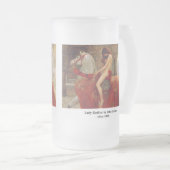 Lady Godiva, by John Collier Mattglas Bierglas (VorderseiteRechts)