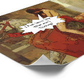 Lady Godiva Cartoon Poster (Ecke)