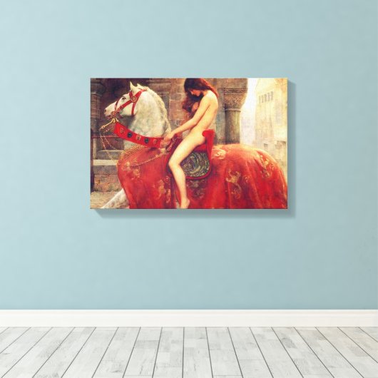 Lady Godiva Leinwanddruck (Insitu (Holzboden))