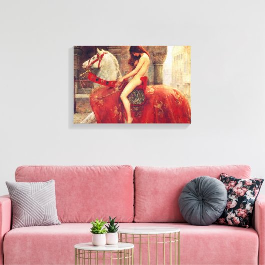 Lady Godiva Leinwanddruck (Insitu (Wohnzimmer))