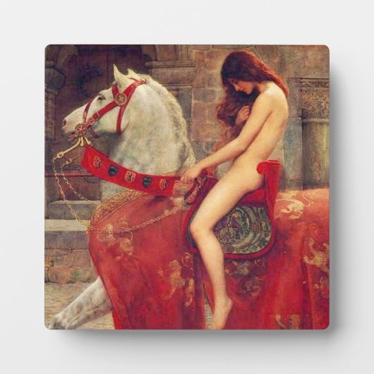 Lady Godiva Platte Fotoplatte (Vorderseite)