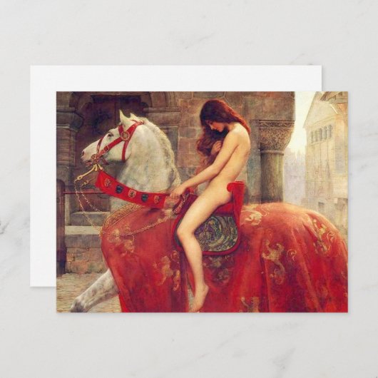 Lady Godiva Postcard Postkarte (Vorne/Hinten)