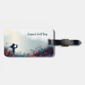 Lady Golf Bag Tag stimmungsvoll Natur Gepäckanhänger (Rückseite horizontal)