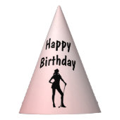 Lady Golf Birthday Partyhütchen (Vorderseite)