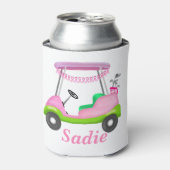 Lady Golf Cart Brustkrebs Personalisiert Dosenkühler (Kanne Vorderseite)