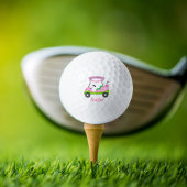 Lady Golf Cart Brustkrebs Personalisiert Golfball