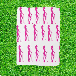 Lady Golf Geschenkpapier
