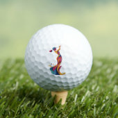 Lady Golf, Silhouette, bunt, perfekter Schwung Golfball (Insitu T-Shirt)