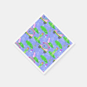 Lady Golf Themed Happy Geburtstag Serviette (Ecke)