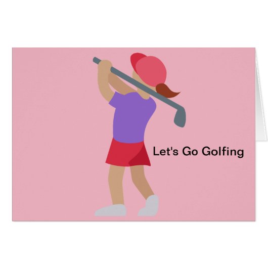 Lady Golfer (Vorderseite (Horizontal))