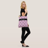 Lady Golfer benutzerdefiniertes Namensmuster Pink Tasche (Am Model)