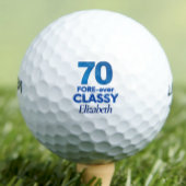 Lady Golfer Geschenk 70 - 70. FORE-ever Klasse Golfball