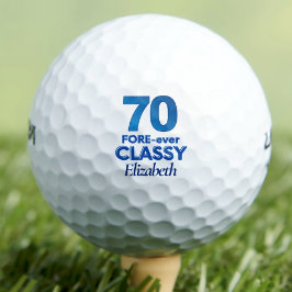 Lady Golfer Geschenk 70 - 70. FORE-ever Klasse Golfball