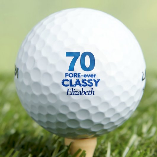 Lady Golfer Geschenk 70 - 70. FORE-ever Klasse Golfball