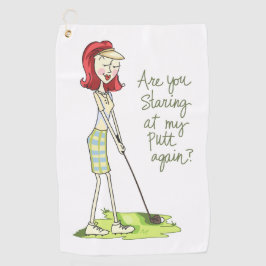 Lady Golfer Golfhandtuch