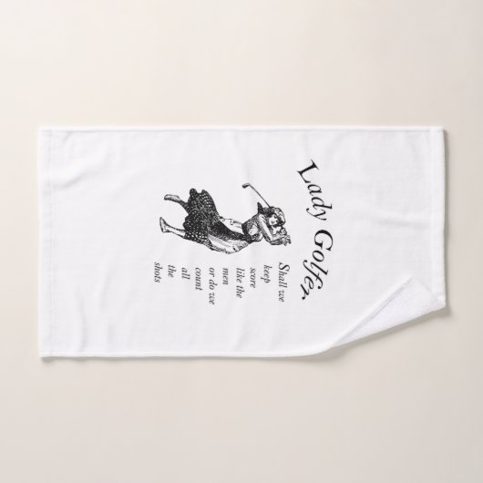 Lady Golfer Handtuch (Handtuch)